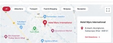 Map of Hotel Myra International in Musrigharari, Samastipur